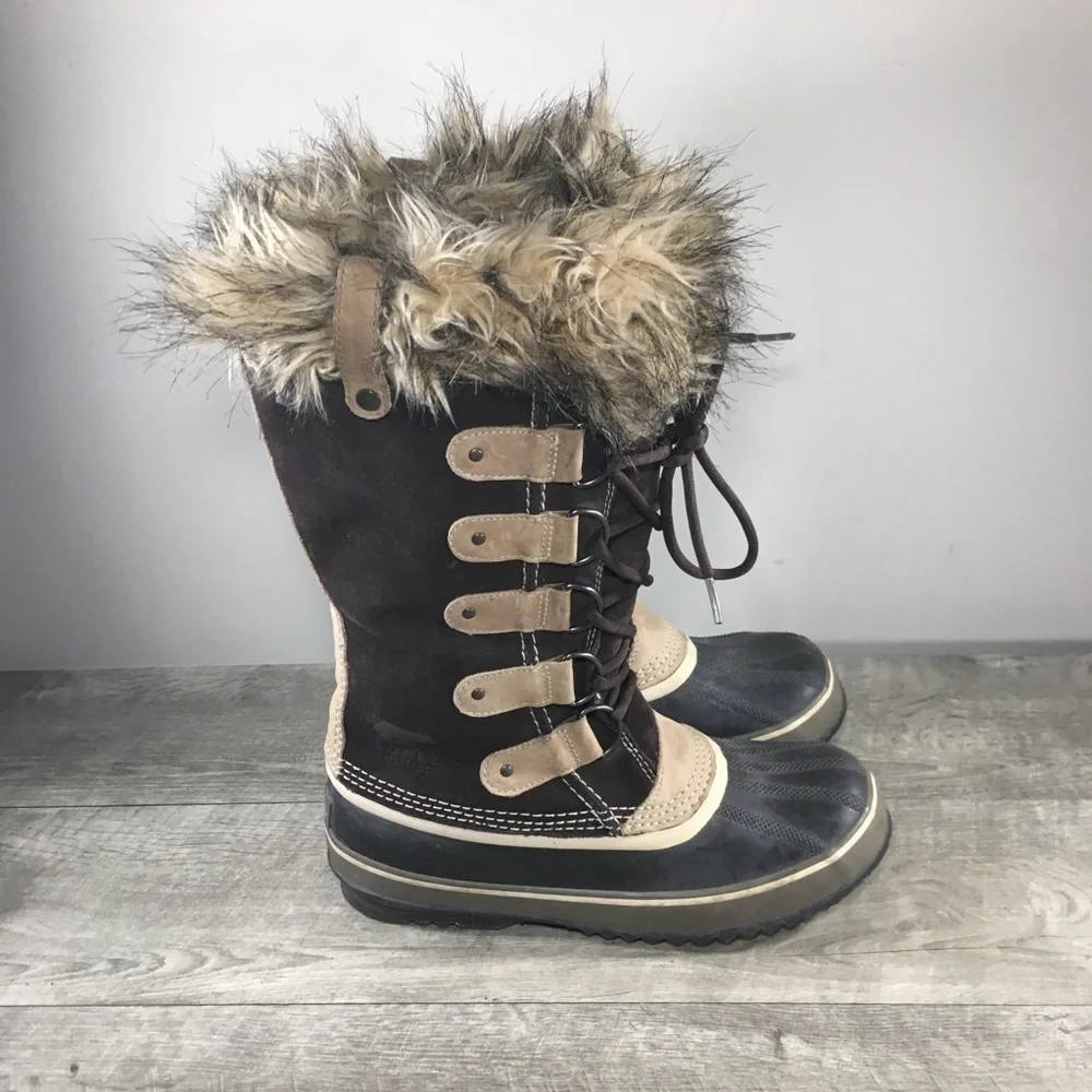 Sorel Joan of Arctic Women's Winter Snow Waterproof Leather Boots NL1540 Size 10